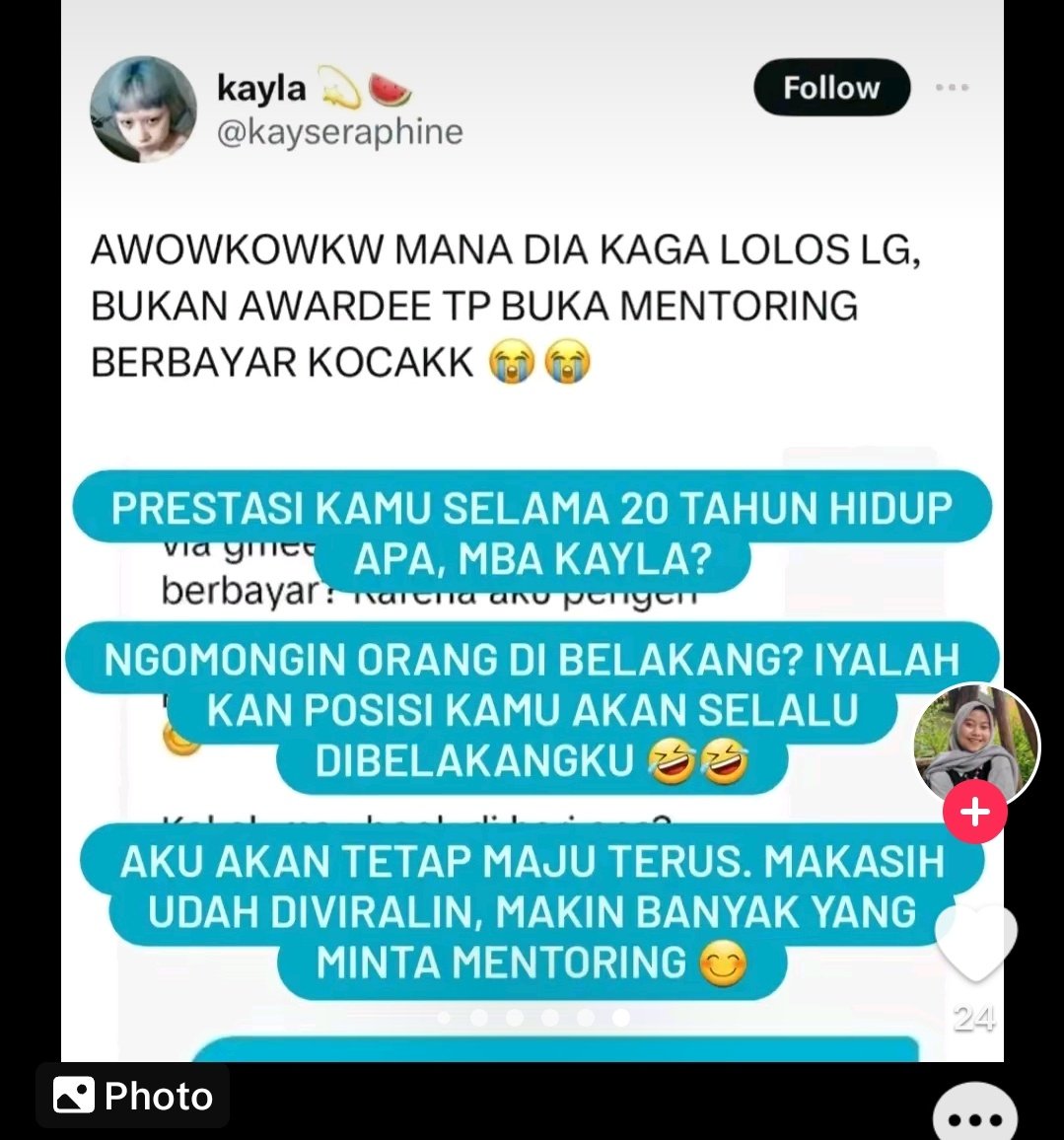 kayseraphine's tweet photo. I didn't even name any names, even when ppl asked me through DM bcz I didn't wanna spread hate. But look, orangnya outed herself on tiktok just to hate on me wkwkw

GOOD FOR U THAT U HAVE ALL THOSE ACHIEVEMENTS! REALLY! Girlboss! Tapi fakta bahwa kk masukin segala (cont.) https://t.co/krncetF3ZP
