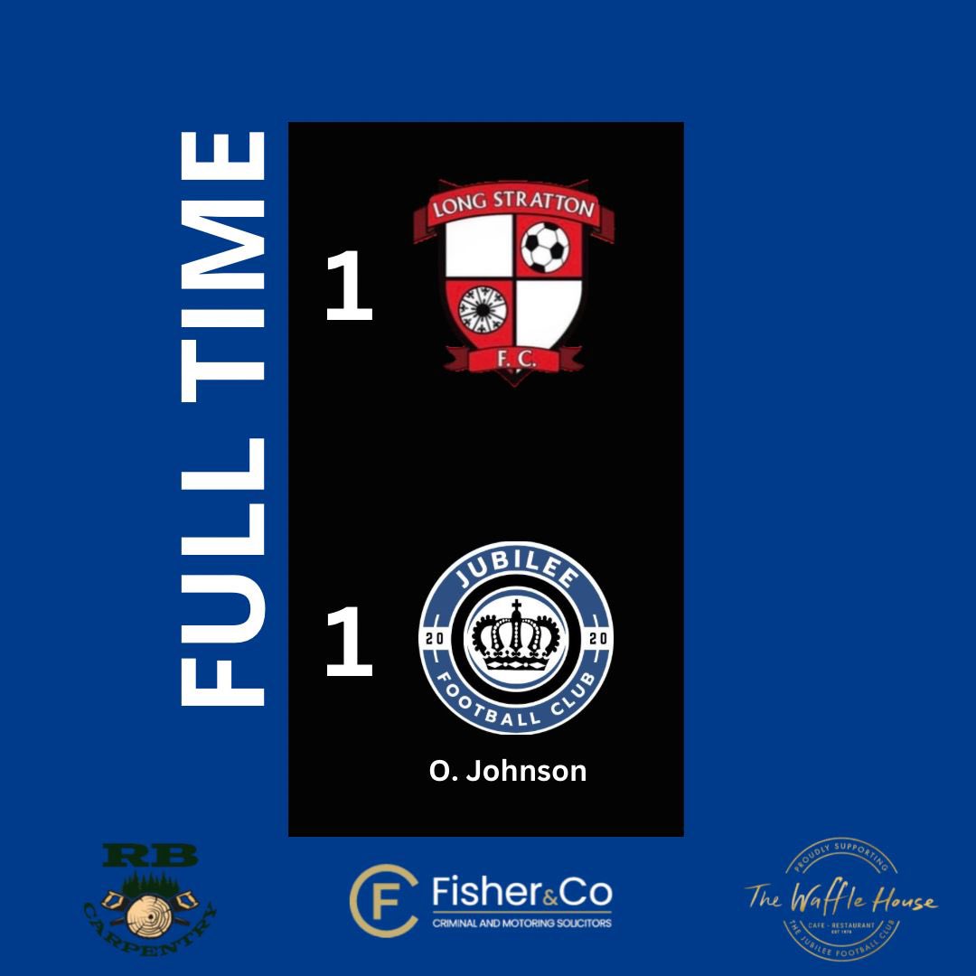 🔵⚫️ FULL TIME ⚫️🔵 The lads drew 1-1 with @longstrattonfc this morning. A very scrappy game in which we dominated the game but created very little until the last 20 Ollie got his first goal for the club and Bonner actually decided to be fairly sensible today and got MoM