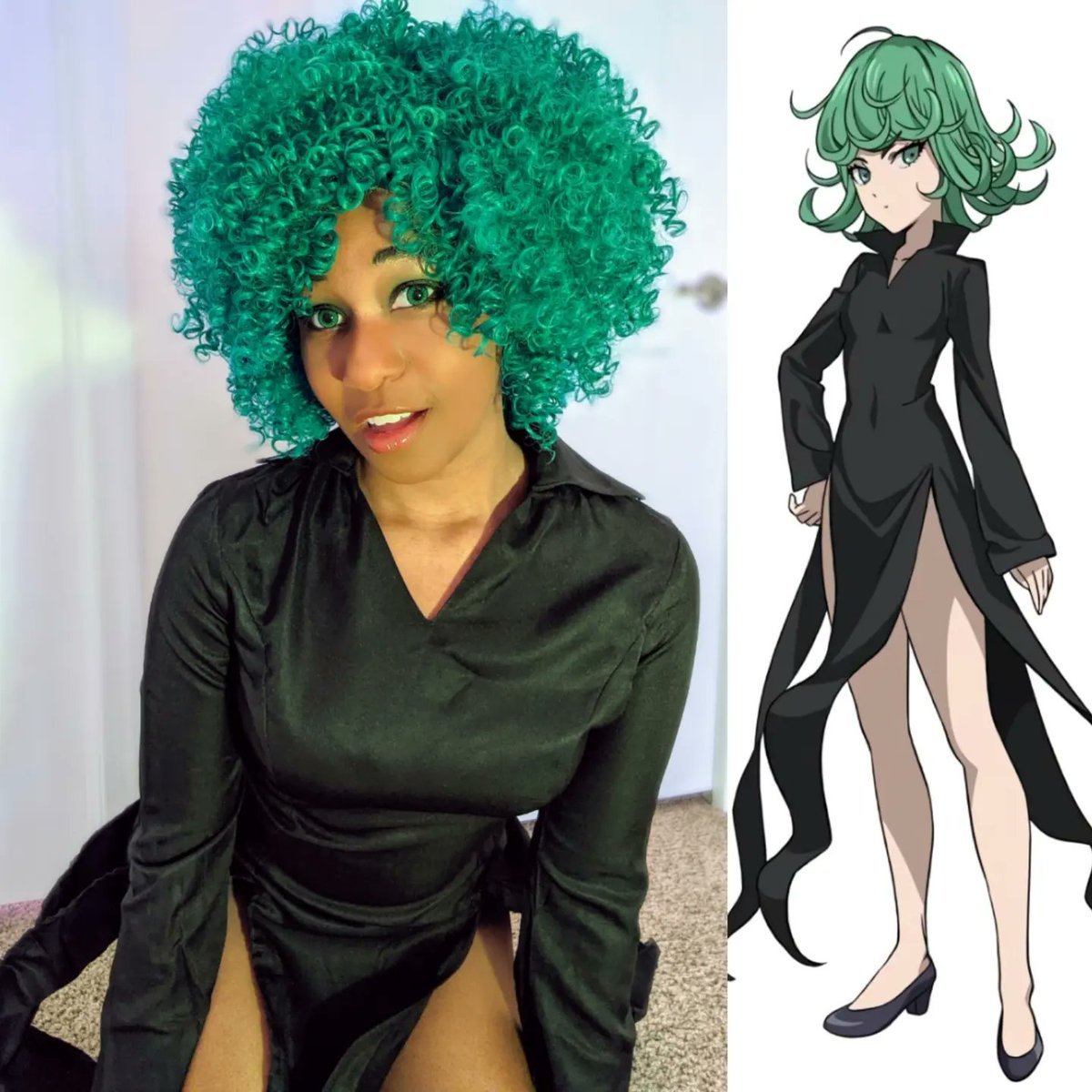 Tatsumaki Tornado from One Punch Man! 💪🏾💚 #28DaysOfBlackCosplay