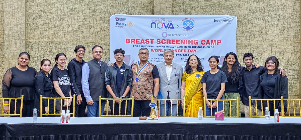 iBreastExam's tweet photo. In the global fight against breast cancer, our impact is surging, reaching women far and wide with the impact of early detection by using the iBreastExam. This screening event was orchestrated by the Rotary Club of Mumbai Nova (District 3141) and led by President Rtn Asim Shah. https://t.co/2XdTnFyxXV