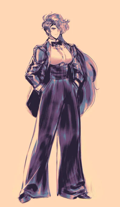 "Peak character design" and it's just a character in a suit  I mean….. 