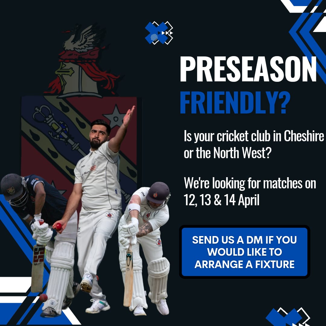 Any Teams fancying some pre seasons...drop us a DM 🔵🔴🏏