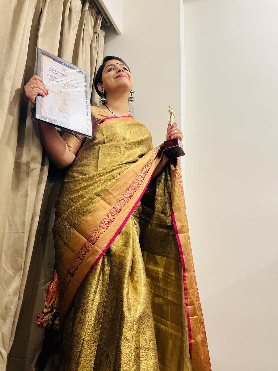 ಶುಭಾಶಯಗಳು <a href="/Mr_NihalR/">Nihal</a> to you my love on bagging 

“Best Actor award” from Kannada Film industry for our movie Vijayanand The Movie biopic on legendary Vijay sankeshwar sir. 

Thanks to #internationalfilmassociation of Andhra Pradesh for this recognition. 🙏🏻🥰