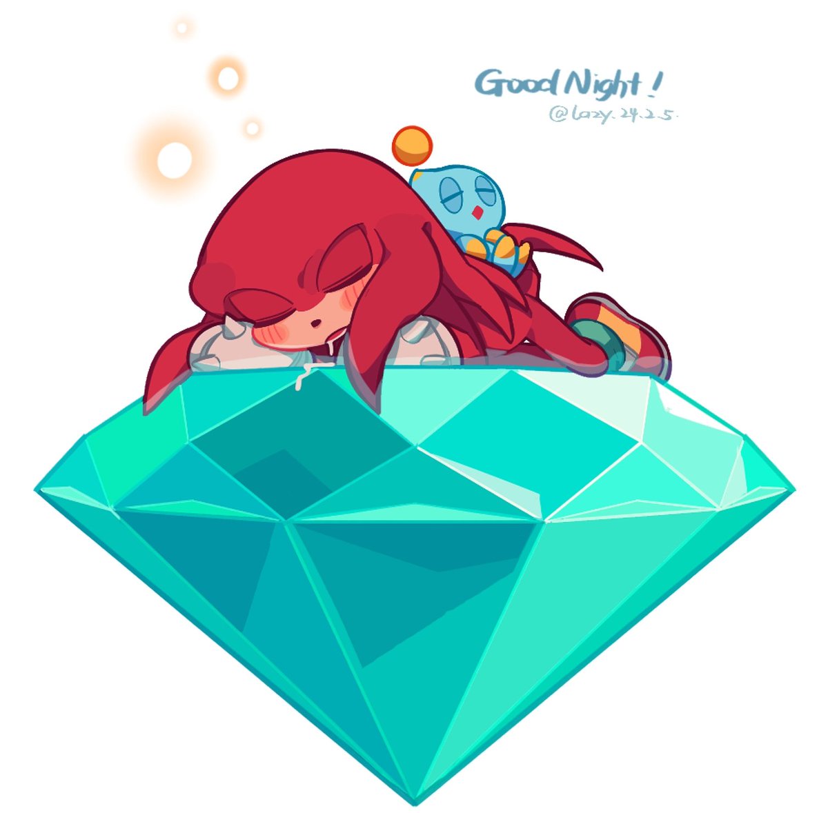 「Good night everyone#KnucklesTheEchidna 」|Yoho_！のイラスト