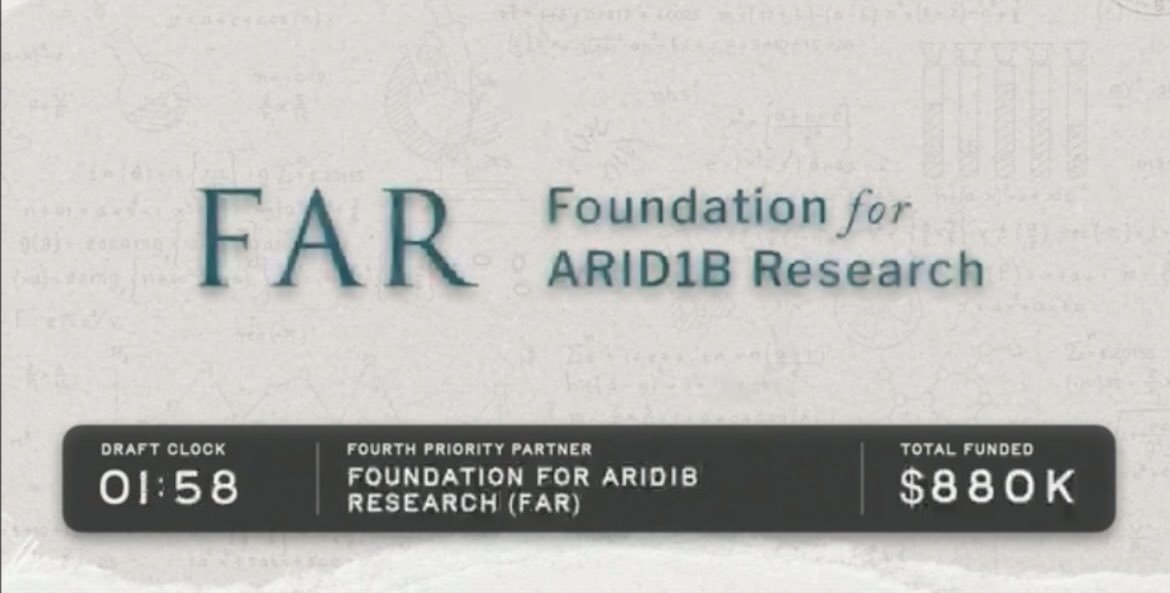 FinkLab's tweet photo. Congratulations @julianhalmai for being the draft pick of @FAR_ARID1B for #ARID1B research! @UpliftingAth #number1draftpick https://t.co/jnWqeHMYhO