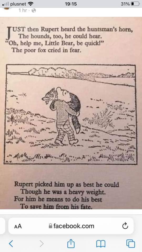 TheAgentMaddi's tweet photo. I've just realised why I loved Rupert Bear as a child - Rupert was a #Sab!
#SupportTheSabs https://t.co/halSN1YOgw