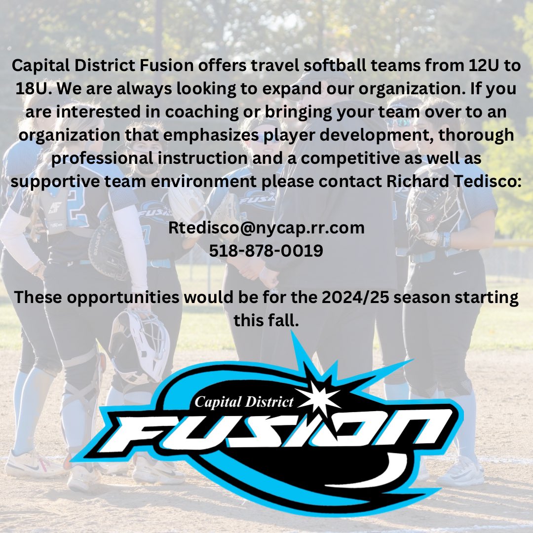Capital District Fusion Softball tweet media