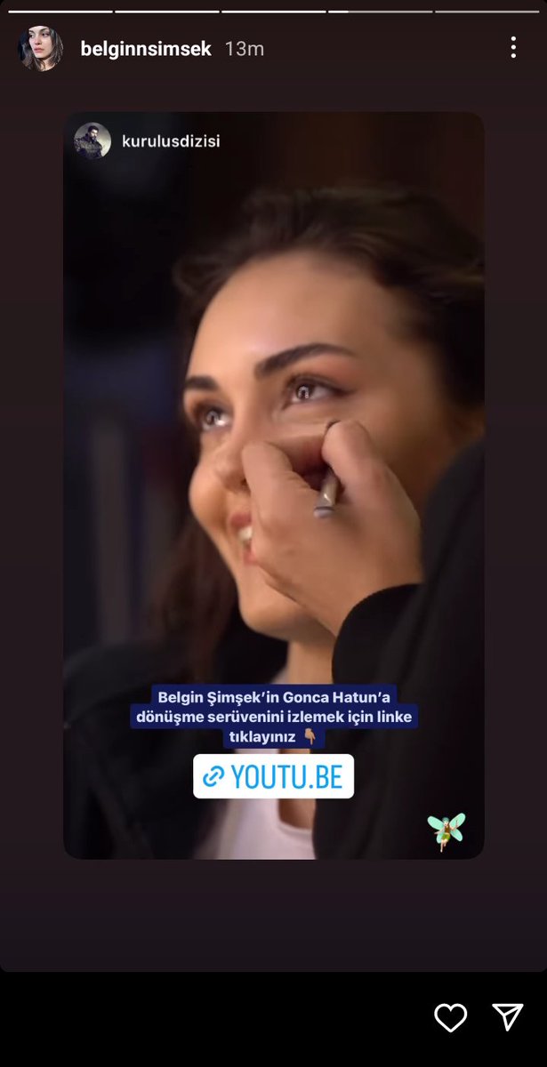 belginxetkinlik's tweet photo. 📸 | @SimsekkBelgin Belgin Şimşek via Instagram story ❤️

#BelginŞimşek #AlGon #KuruluşOsman https://t.co/kPdTePEAgC