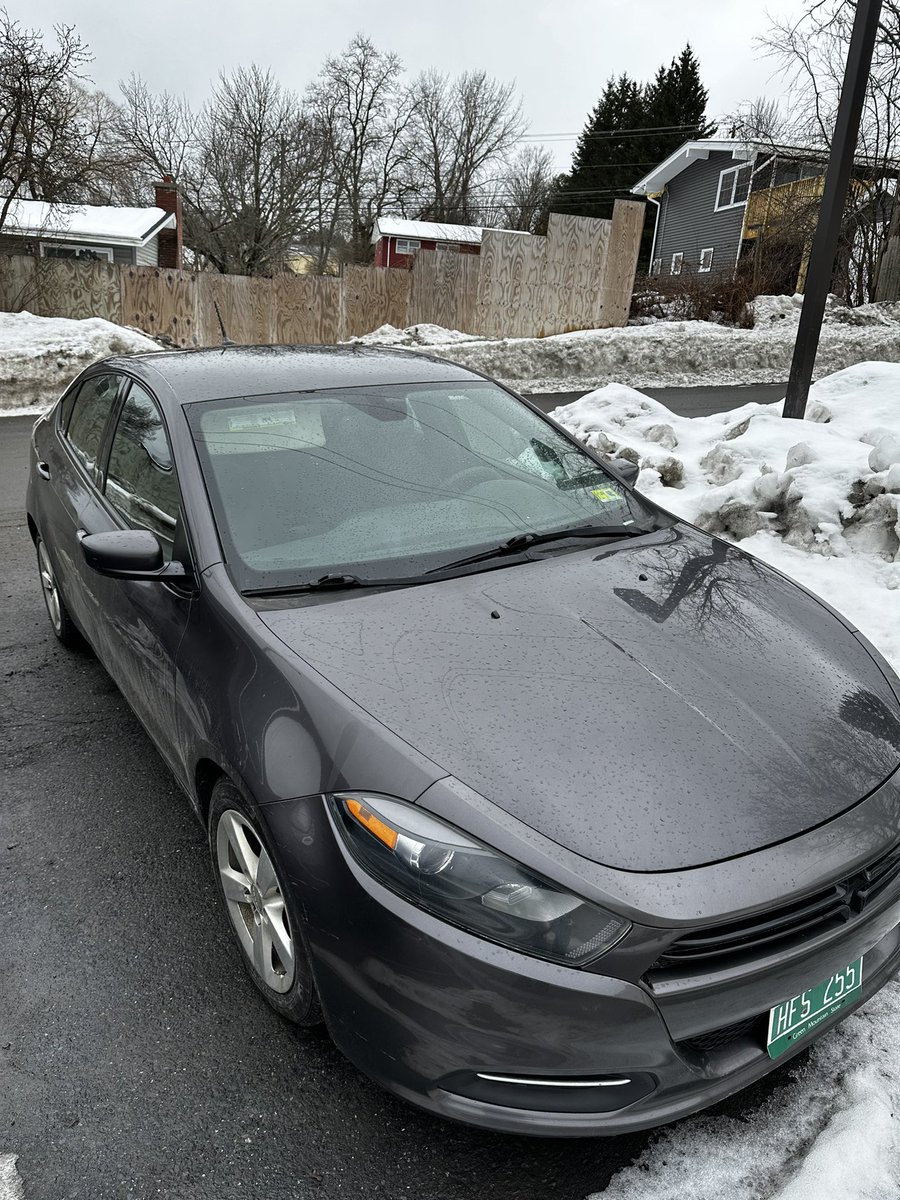 chillininvt's tweet image. Selling a 2016 Dodge Dart SXT 111,500 miles, Vermont Inspection was done 2/2/2024 all systems are solid. Asking $7500 probably not going to budge on that price because it’s about $2k-3k less than getting one from a dealership. No accidents title in hand. Carfax history is clean…