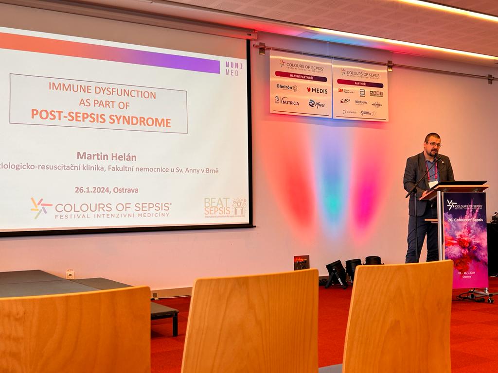 FricLab's tweet photo. It's been a week since  Colours of Sepsis Conference where we rocked the Immunology of Sepsis Session with talks of @HortovaMarcela @MartinHelan @FricLab with a lot of @BEATsepsis promo 😀 @FNUSA_ICRC @Science_MEDMUNI  - great event - thanks to organisers https://t.co/9VDcMTwYjr