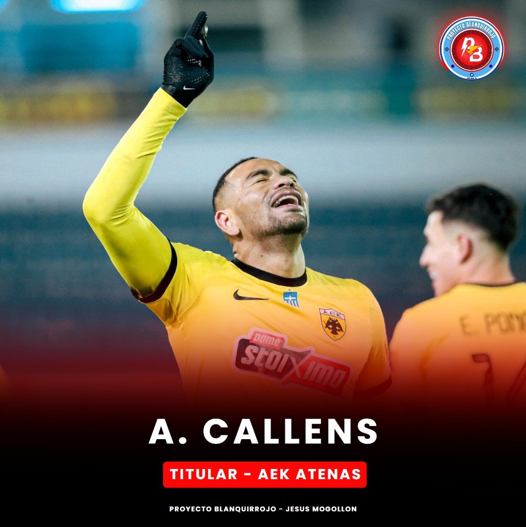 Alexander Callens 🇵🇪 en su partido N° 14 con la camiseta de AEK Atenas 🇬🇷

⏱️ 90' minutos jugados
🎯 92% de Efectividad
⚔️ 85.7% de Duelos Ganados 6/7
👟 4 Entradas Clave

'Iron Man' <a href="/Alexcallens06/">alexander</a> 🔥🔝