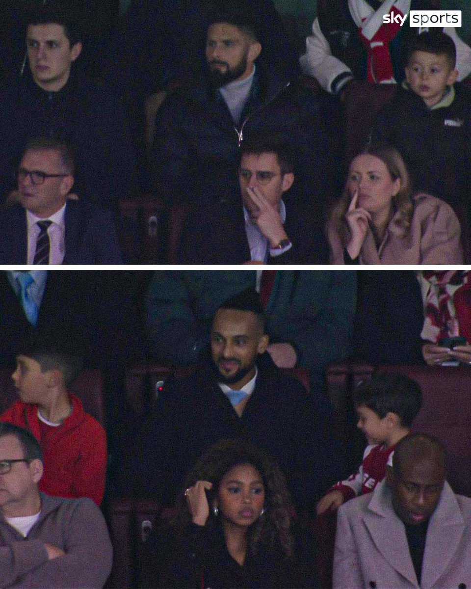 SkySportsPL's tweet image. Oh hey, Theo Walcott and Olivier Giroud 👋