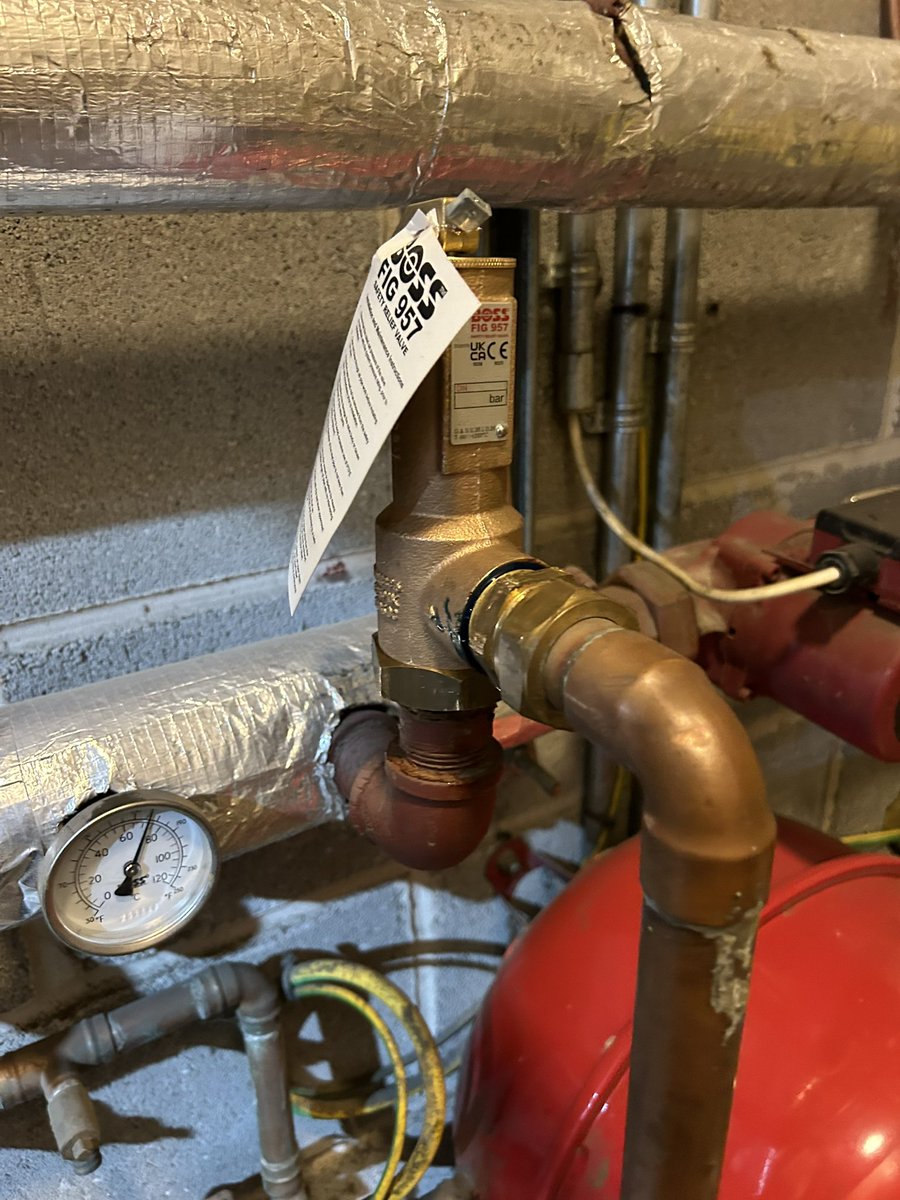 jmwheating's tweet image. New 3 bar pressure relief valve installed in Llanelli