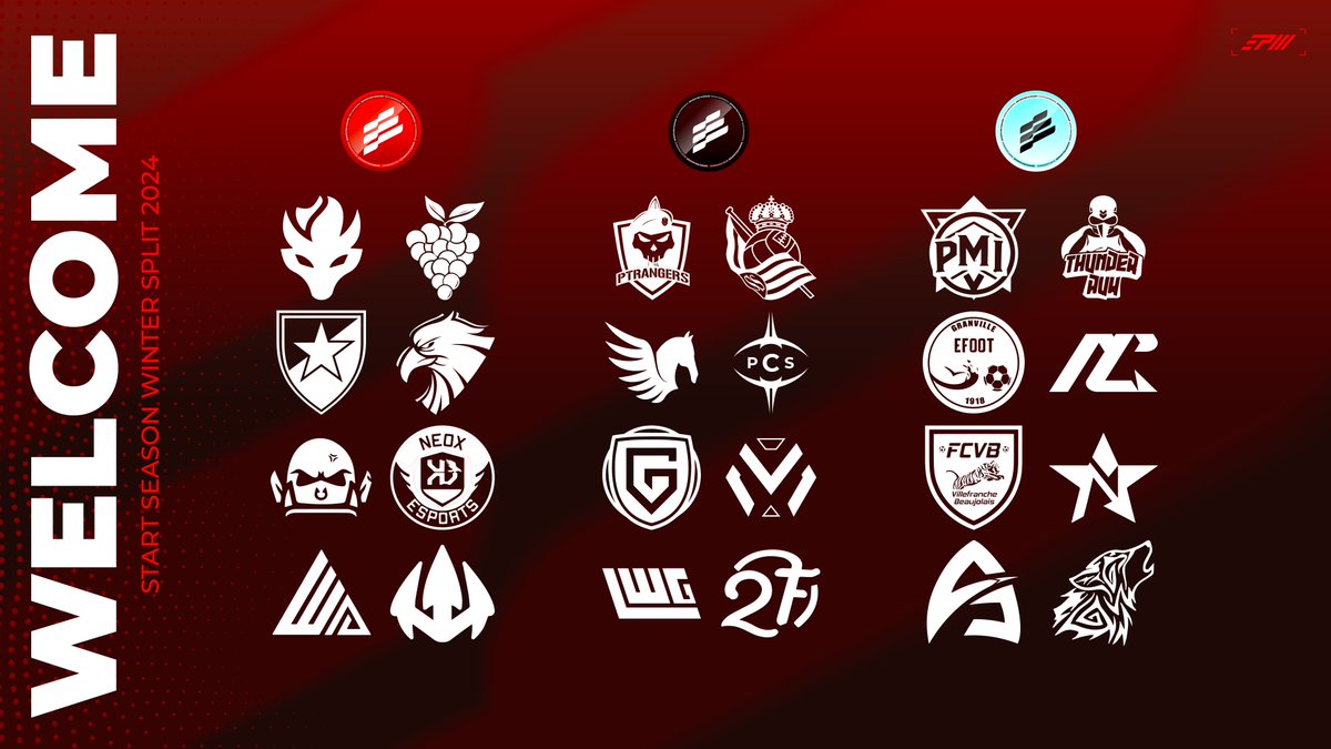 Esports Pro Manager (@epromanager) on Twitter photo 🫡 Here We GOoOoOo !!!
Here are the 24 official Esports Pro Manager 2024 clubs.
🇪🇸<a href="/FlowUPeSports/">FlowUP eSports</a>
🇫🇷@Mvdness_Capri
🇷🇸<a href="/czvesports/">Crvena zvezda Esports</a>
🇫🇷<a href="/AguiasCP/">Aguias CP</a>
🇫🇷<a href="/orKsGP/">orKs Grand Poitiers</a>
🇫🇷<a href="/Pandore_eFoot/">Pandore eFoot</a>
🇫🇷<a href="/Electium_eS/">Electium eSport</a>
🇫🇷<a href="/Devil_eFoot/">DEVIL E-FOOT</a>
🇵🇹<a href="/ptrangers_club/">Portuguese Rangers eSports Club</a>
🇪🇸<a href="/eRealSociedad/">eReala</a>
🇫🇷<a href="/PGZesport/">MGT PÉGAZE esport (Actu)</a>
🇫🇷<a href="/SymphonyProClub/">LWG Symphony</a> 🫡 Here We GOoOoOo !!!
Here are the 24 official Esports Pro Manager 2024 clubs.
🇪🇸<a href="/FlowUPeSports/">FlowUP eSports</a>
🇫🇷@Mvdness_Capri
🇷🇸<a href="/czvesports/">Crvena zvezda Esports</a>
🇫🇷<a href="/AguiasCP/">Aguias CP</a>
🇫🇷<a href="/orKsGP/">orKs Grand Poitiers</a>
🇫🇷<a href="/Pandore_eFoot/">Pandore eFoot</a>
🇫🇷<a href="/Electium_eS/">Electium eSport</a>
🇫🇷<a href="/Devil_eFoot/">DEVIL E-FOOT</a>
🇵🇹<a href="/ptrangers_club/">Portuguese Rangers eSports Club</a>
🇪🇸<a href="/eRealSociedad/">eReala</a>
🇫🇷<a href="/PGZesport/">MGT PÉGAZE esport (Actu)</a>
🇫🇷<a href="/SymphonyProClub/">LWG Symphony</a>
