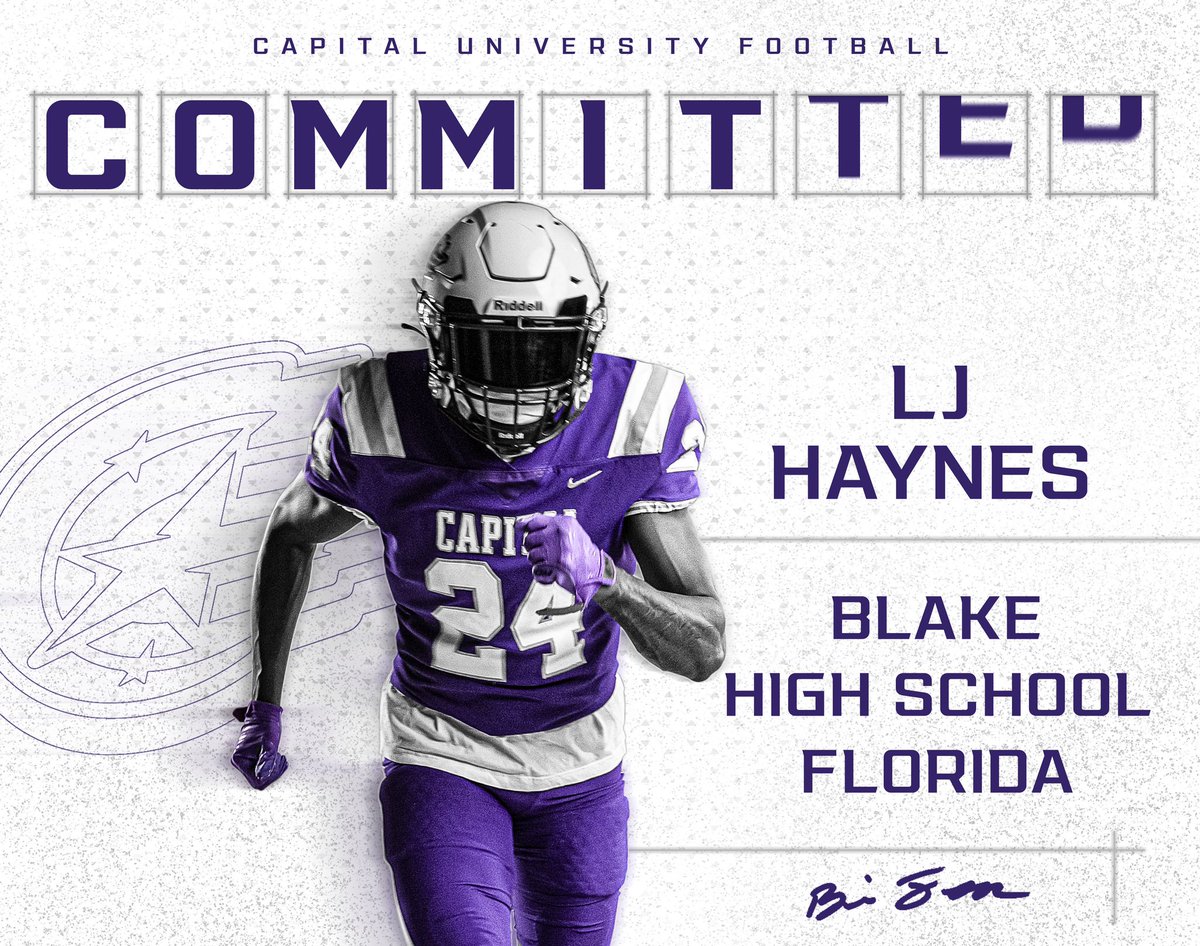 First I would thank god and my family for helping me get to where I’m at today and Id like to announce I’m officially committed to capital university. @CoachFoos @jackets_DC22 @dmlawrence28 @CapitalU_FB @BlakeJacketsFB