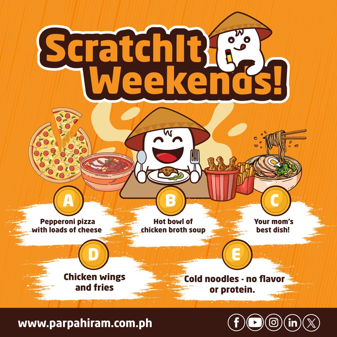 PH_Pahiram's tweet photo. ScratchIt Weekends❗❗❗

Don't forget to like👍🏻, share✍🏻 and follow😍 us on Facebook, Instagram, Twitter and Youtube for more❗

#ParPahiram #ParPahiramLoans #SayNoToPredatoryLoans #Loansph #ScratchItWeekends https://t.co/Tog1hfBxJ9