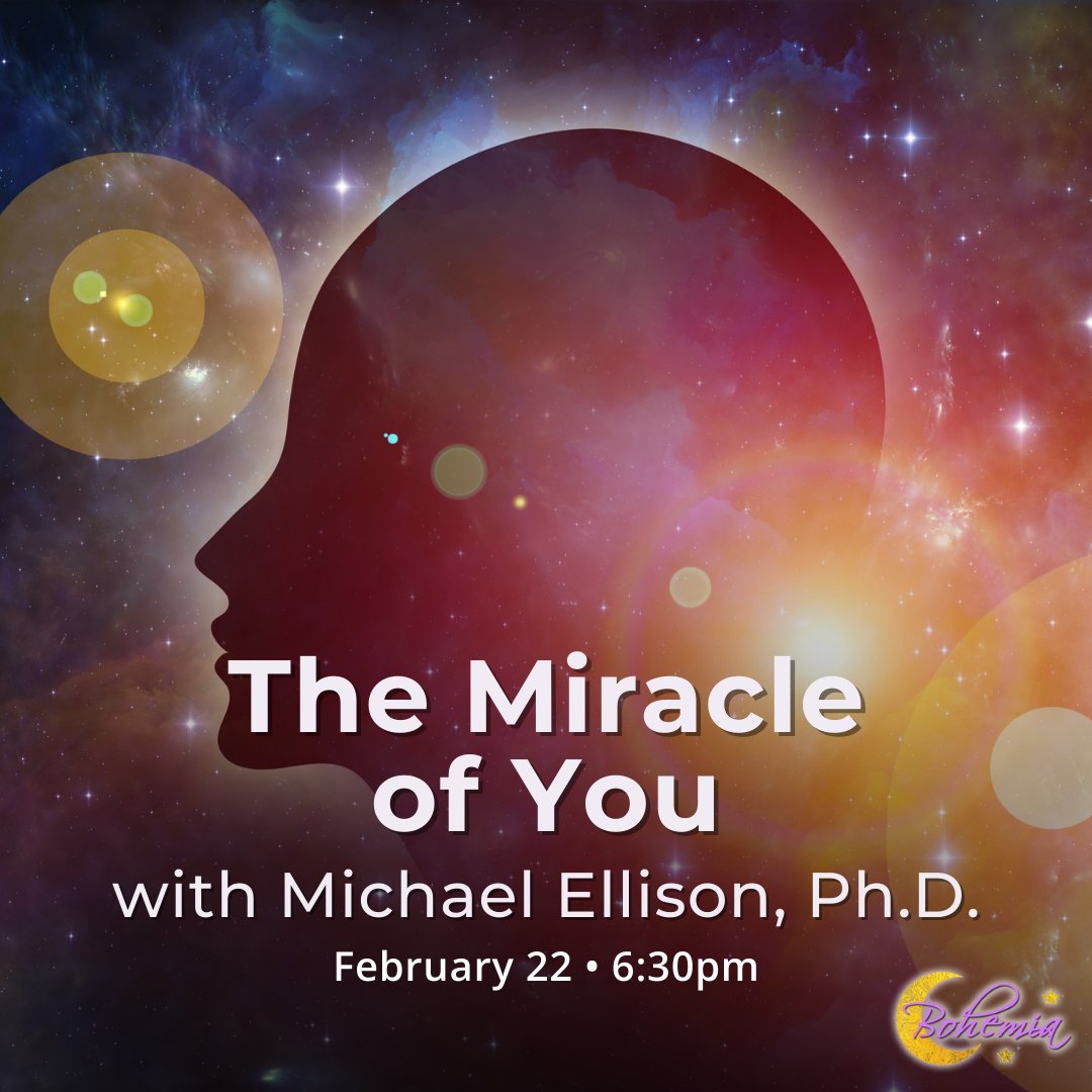LunaBohemiaShop's tweet image. Healer, teacher, and author Michael Ellison, Ph.D. joins us this month for a series of fantastic events.

🌐 lunabohemiashop.com

#LunaBohemiaShop #ShopMiami #PastLifeReading #SoulAttunement #EnergyHealing