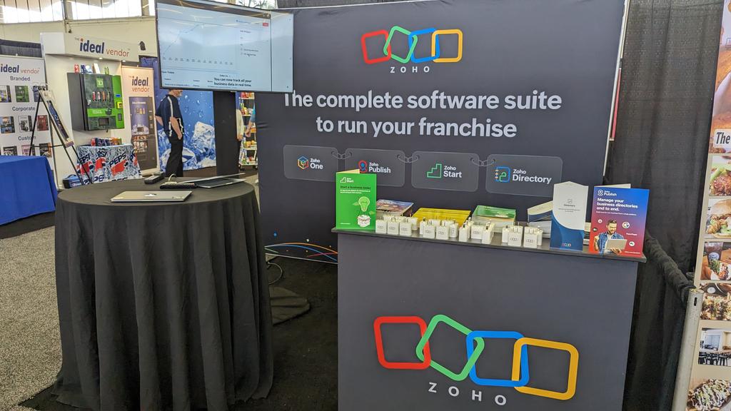 chithu's tweet image. We are at Booth no. #247 at the National Franchise Show ( @USFranchiseShow ) on February 3rd &amp;amp; 4th, Walk-in to meet us and walk out with the software tools that are right for your franchise business. 

Zoho Start
Zoho Publish
#ZohoDirectory 
#ZohoOne 

#franchiseevent #Texas