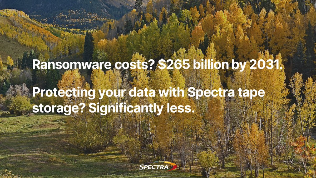 The smartest choice to cost-effectively preserve and protect your organization’s long-term #data at scale? With Spectra #tapestorage solutions, you enjoy industry-leading capacity, performance & #dataresilience – with economics your C-level will love. okt.to/naPCjM