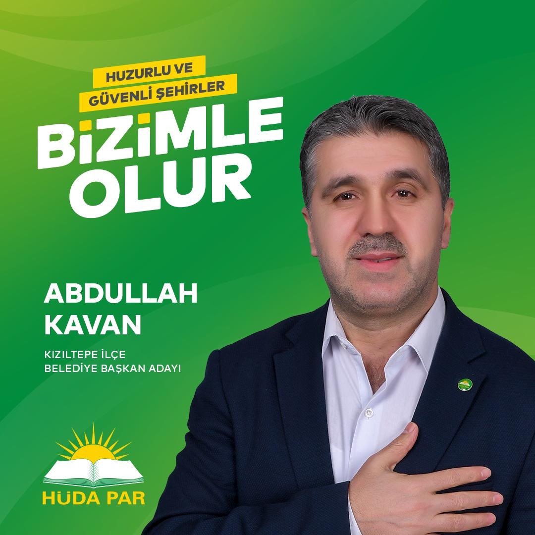 HudaParKiziltep's tweet photo. Kızıltepe Belediye Başkan Adayımız Abdullah Kavan oldu.
Hayırlı olsun.
 
#HÜDAPAR #BizimleOlur #BuSeferHÜDAPAR #HÜDAPARlaOlur https://t.co/Bn43WWazft