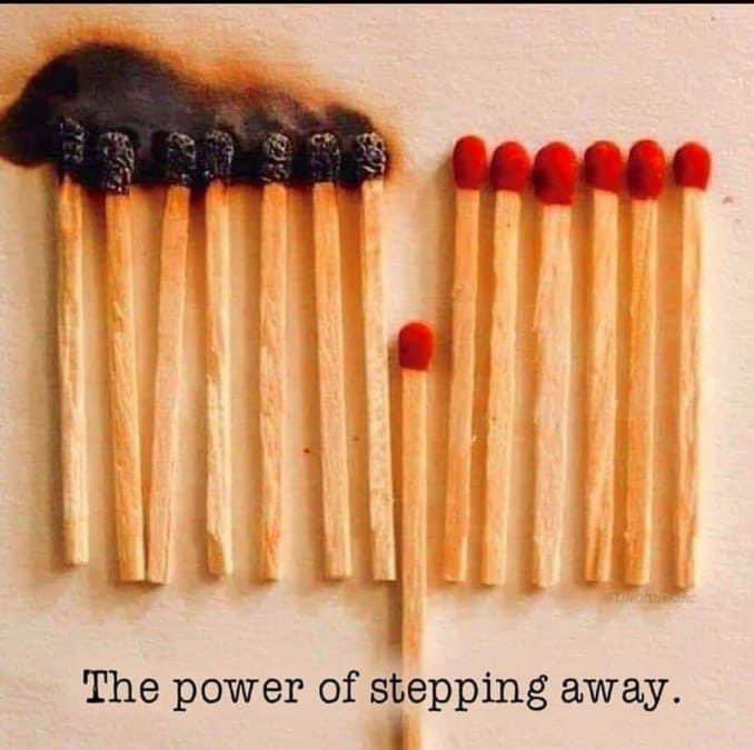 Wisdom is knowing sometimes the best thing to do is take a step back.
