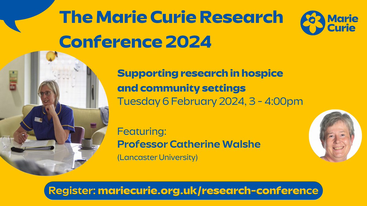 I am looking forward to speaking at #MCResearch2024 on Tuesday and launching our newly minted #hospice research resources created in partnership with @PalCaReNWC @MarieCurieEOLC @hospiceuk @Sue_Ryder @NIHRCRN_nwcoast @IOELC and more. #hpm #hapc