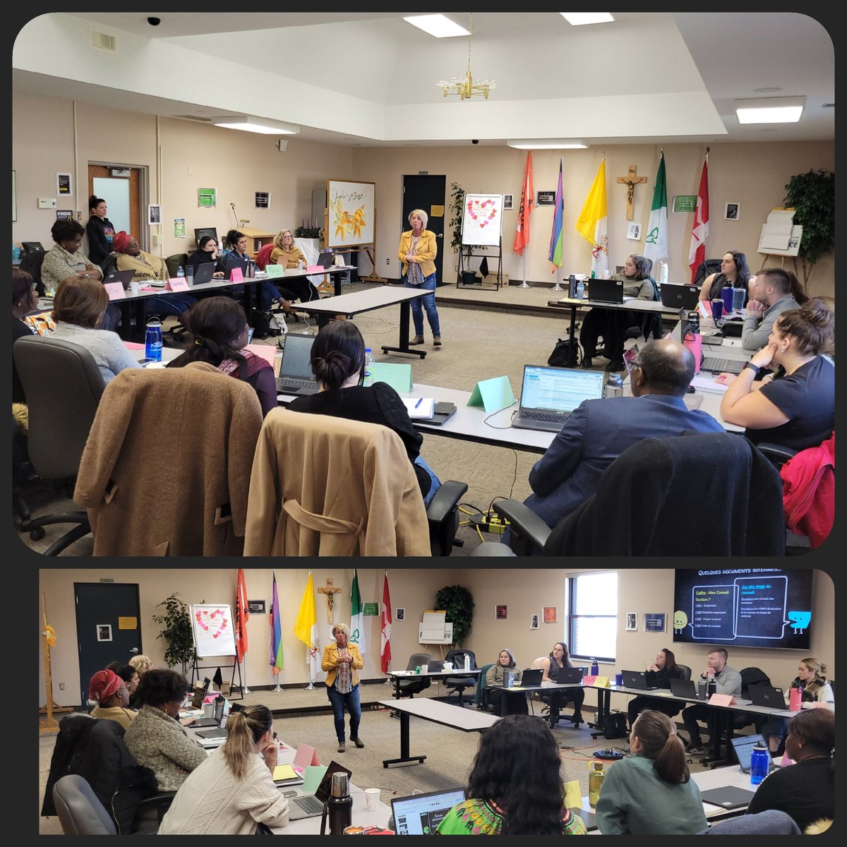 La directrice des écoles sécuritaires Michelle Bloomfield présente aux participants du programme Leaders de demain, volet 1 <a href="/CscProvidence/">Csc Providence</a> <a href="/ESCEJL/">École secondaire catholique E.J. Lajeunesse</a> <a href="/ESCMgrBruyere/">École secondaire catholique Mgr-Bruyère</a> <a href="/EECPavdesJeunes/">École catholique Pavillon des Jeunes</a> <a href="/EECStEdmond/">École catholique Saint-Edmond</a> <a href="/EcoleMJN/">École Monseigneur-Jean-Noël</a> <a href="/EECSteUrsule/">École catholique Sainte-Ursule</a> <a href="/EECStJdeBrebeuf/">École catholique Saint-Jean-de-Brébeuf</a> <a href="/EECMgrACaron/">École catholique Mgr-Augustin-Caron</a> <a href="/HeleneLecardH/">Hélène Lecard-Hallas</a>