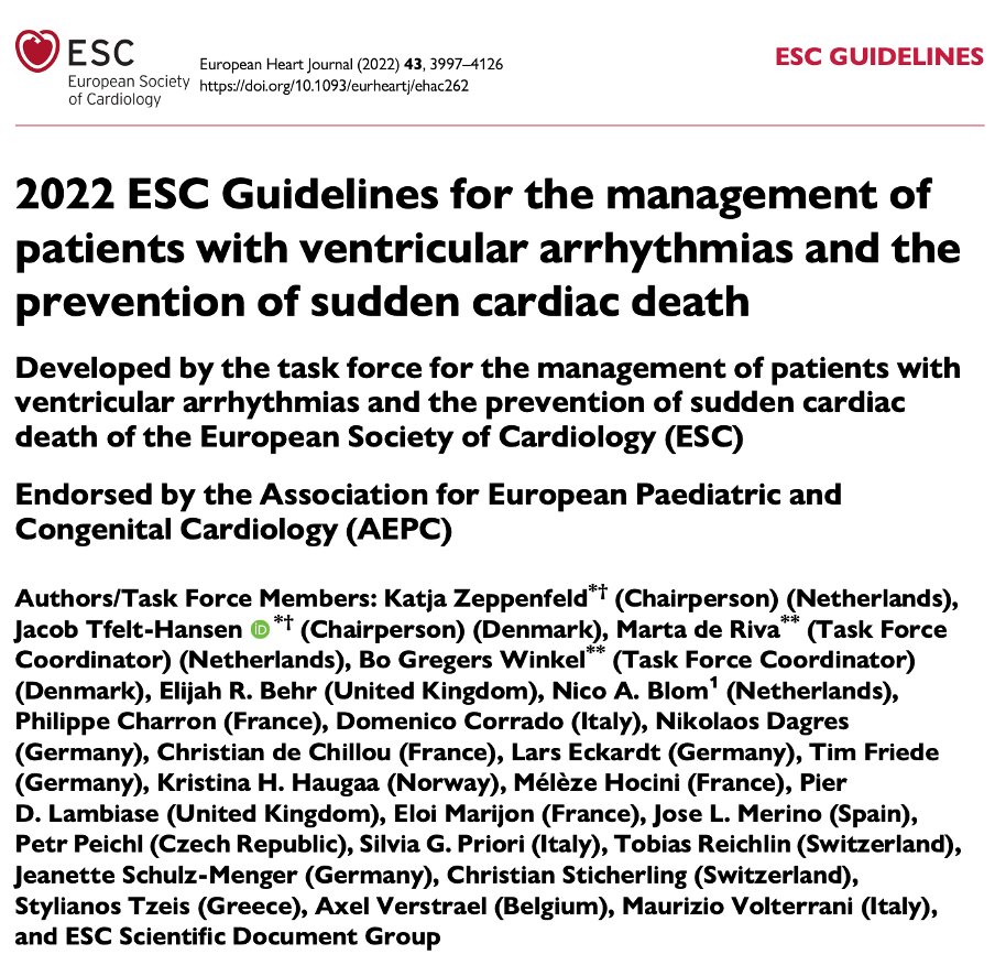 🚨#EHRAtopicweek on Sudden Cardiac Death #SCD! @escardio guidelines on #VT and #SCD 📖 academic.oup.com/eurheartj/arti… 🎥 esc365.escardio.org/session/35658