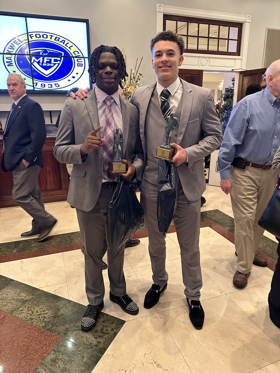 So proud of these young men <a href="/AlimParks/">alim.parks</a> <a href="/JacobZamot/">Jacob Zamot</a> on receiving their prestigious Mini-Maxwell award for 2023. Well deserved fellas👏🏾👏🏾👏🏾👏🏾