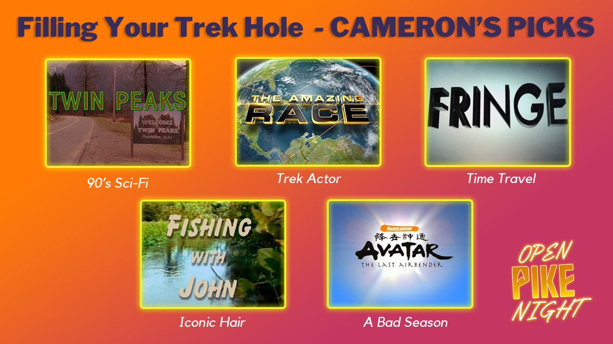 We sat down with the guys from Greatest Trek and Greatest Generation to select some ostensibly Trek-adjacent shows to watch while we wait for new #StarTrek - what do you think of Cameron's picks? Hear the rest at openpike.com/episode/fillin…