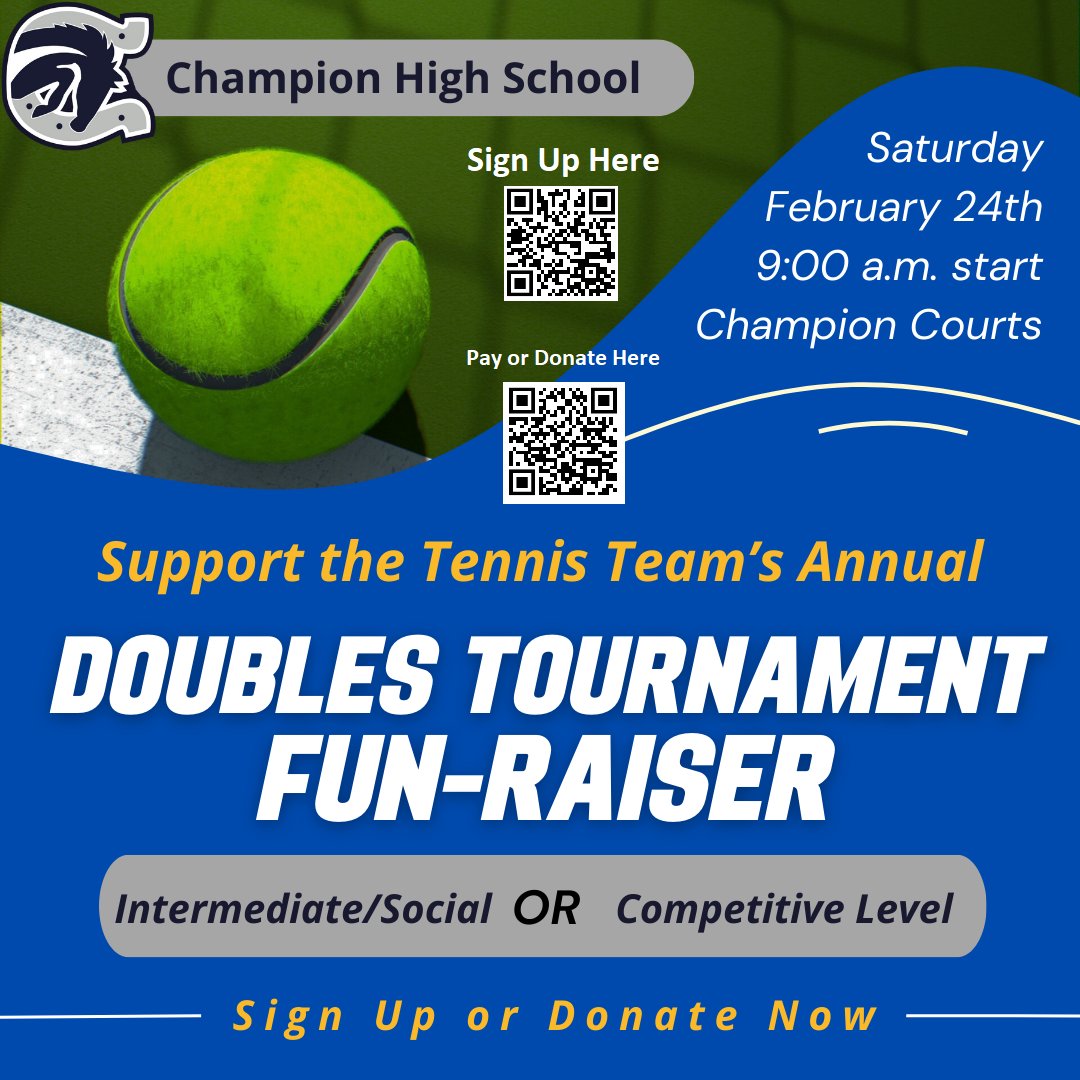 CHS Tennis Team Fun-Raiser Tournament!