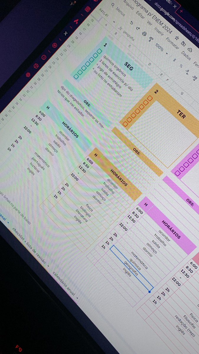 studylimbo's tweet image. decidi não esperar mais a lista de espera. então vou recomeçar🤲 meu cronograma será assim: