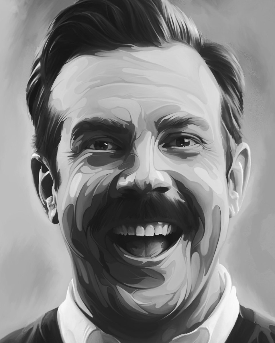 TheCanvasLens's tweet photo. Haven’t drawn in quite some time but trying to get back into it. It’s a little rough but here’s #TedLasso @TedLasso @hanwaddingham @jasonsudeikis https://t.co/xAd7Gl5cEW