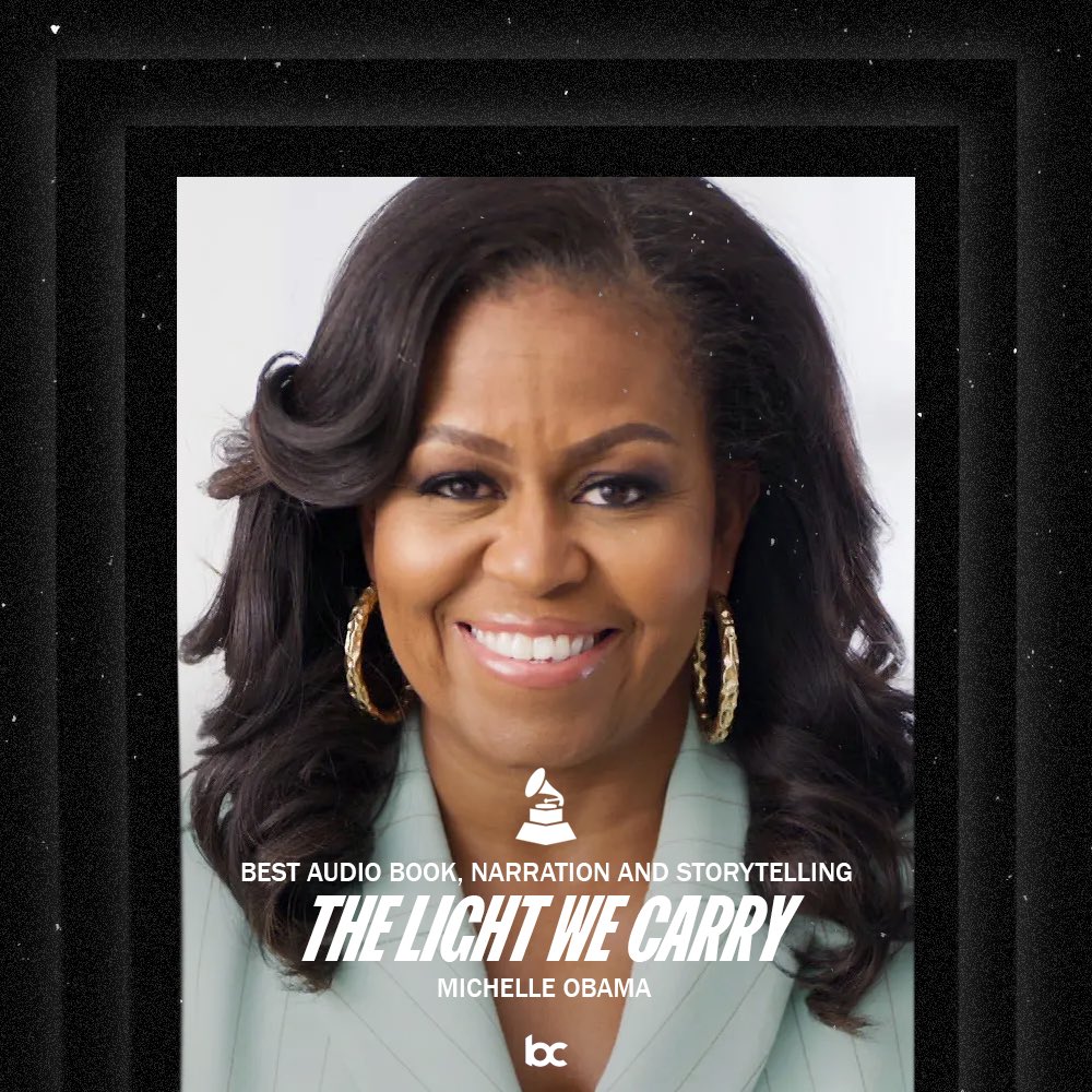 bchartsnet's tweet photo. 🚨Michelle Obama leva o #GRAMMYs de Best Audio Book, Narration and Storytelling. https://t.co/JfrS1QOY1z