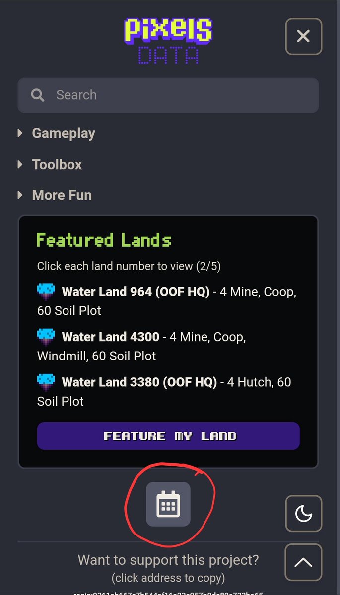 n8tr0nc's tweet image. Now you can see @pixels_online events right at PixelsData.xyz.

#pixels #pixelscommunity #pixelsdata