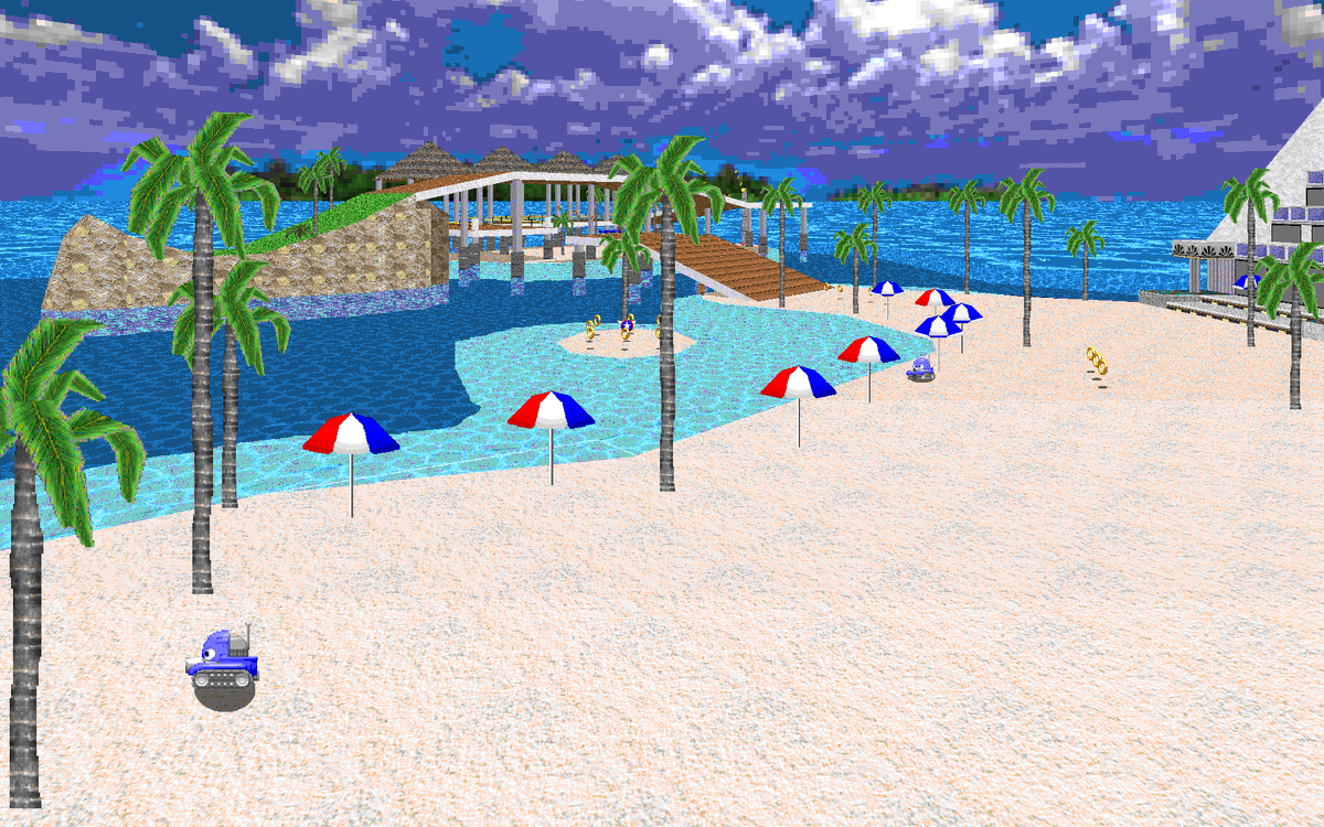 SRB2daily's tweet photo. WELCOME TO: Emerald Coast, by El-fire!

A brief excursion to the beloved seaside, complete with a full recreation of the original stage from Sonic Adventure, a boss fight and an encore variant!

https://t.co/e6KWzkay5x

#SRB2 #SonicRoboBlast2 https://t.co/KuhNj7sk2m