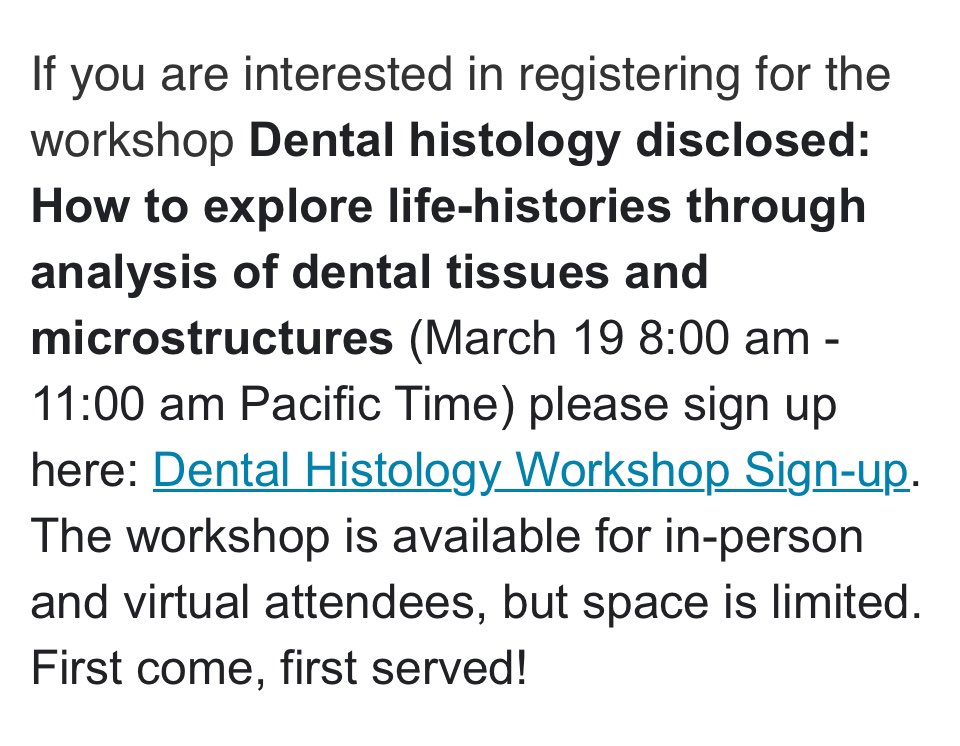 If you are coming to the PPA….sign up and learn more about dental histology. See you there!