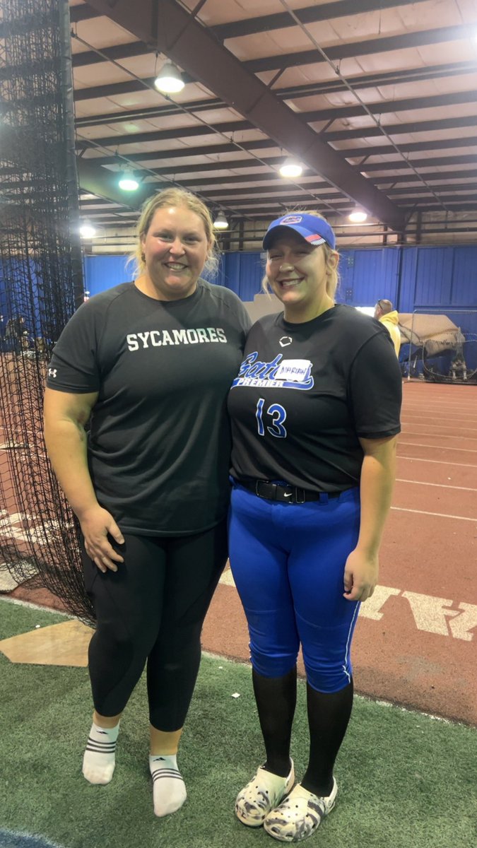 MariahR2007's tweet photo. So grateful to have the opportunity to go pitch at @IndStSoftball . I had an amazing time with the outstanding coaching staff and players! I learned a lot from today! @Coach_pooch https://t.co/v0W8xT0hT9