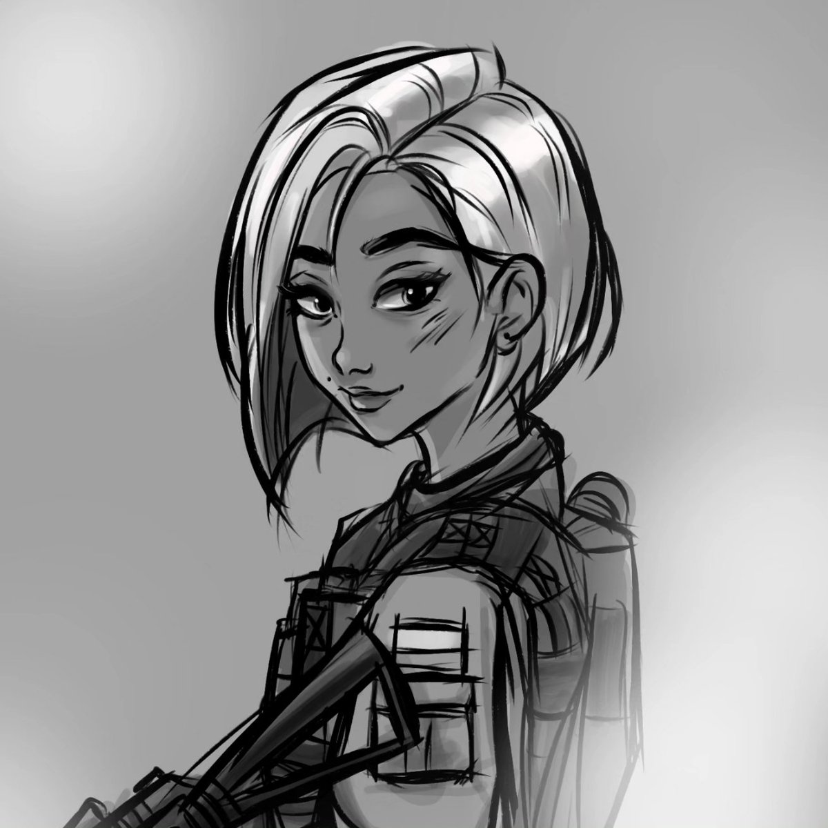 wojs_wiola's tweet photo. VQS - Very Quick Sketch inspired by Call of Duty. Warm Up!
#cod #codmw #codmw2 #codmw3 #callofduty #poland #tactical #sketch #procreate #ipad https://t.co/giPLDGNzwP