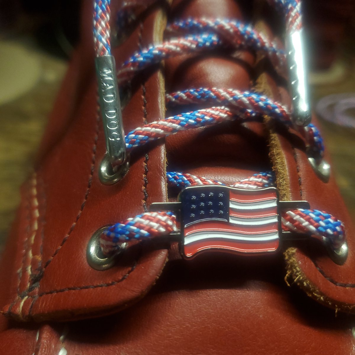 "Merica" Right down to our boot laces