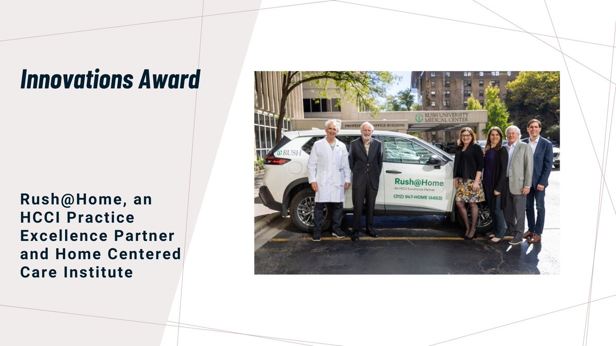 ChicagoACHE's tweet photo. Rush@Home is reshaping the future of #healthcare as an HCCI Practice Excellence Partner. Their innovative approaches to #homecenteredcare have earned the Innovations Award. Register now for the 48th CHEF Annual Meeting! https://t.co/EDdaC2QIQN https://t.co/wR1fYoIJBl