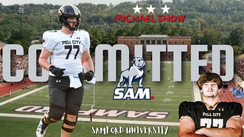 I am 100% committed to @SamfordFootball 

@TheJustinAlbert @PropstRush @PellCityFTBL @ShawnPbostick