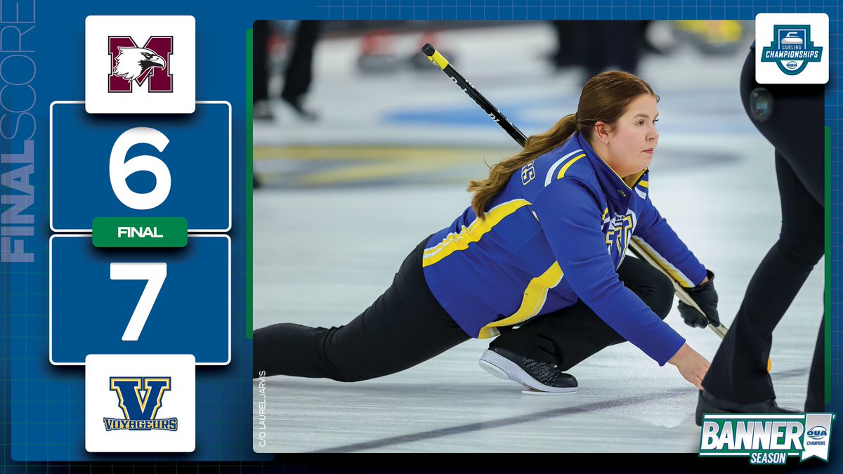 @CurlOntario <a href="/CurlingCanada/">Curling Canada</a> <a href="/LUVoyageurs/">Laurentian Voyageurs</a> <a href="/McMasterSports/">McMaster Marauders</a> <a href="/brockbadgers/">Brock Badgers</a> <a href="/WLUAthletics/">Laurier Golden Hawks</a> FINAL SCORE (W) 🥌

<a href="/McMasterSports/">McMaster Marauders</a> | 6
<a href="/LUVoyageurs/">Laurentian Voyageurs</a> | 7

A new champion prevails, as the Voyageurs score six early to ultimately separate themselves in the gold medal match. 🏆

#WeAreONE | #BannerSeason | #MACvsLAU
