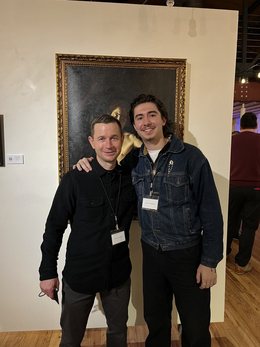 GannonMcmullen's tweet image. Amazing opening event @abendgallery for the “A Matter of Light &amp;amp; Death”, w/ artists inspired by #Caravaggio 

So many great artists, but great to be with my fellow @CreightonPrep alums, Jeremy Caniglia, Hunter Parry &amp;amp; @NicThurman 

#fineart #painter #art #artists
