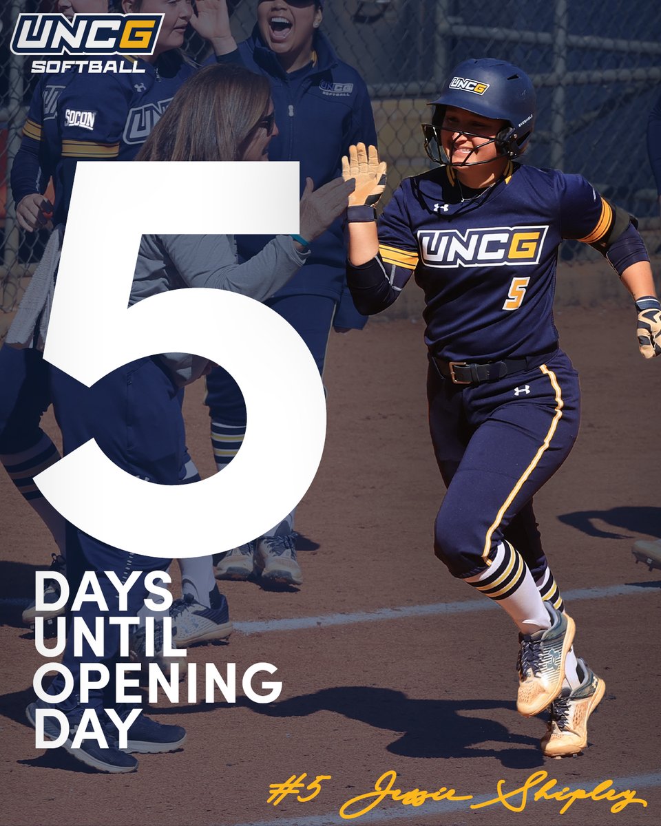We are Jessie Shipley (5) days away from opening day! #letsgoG