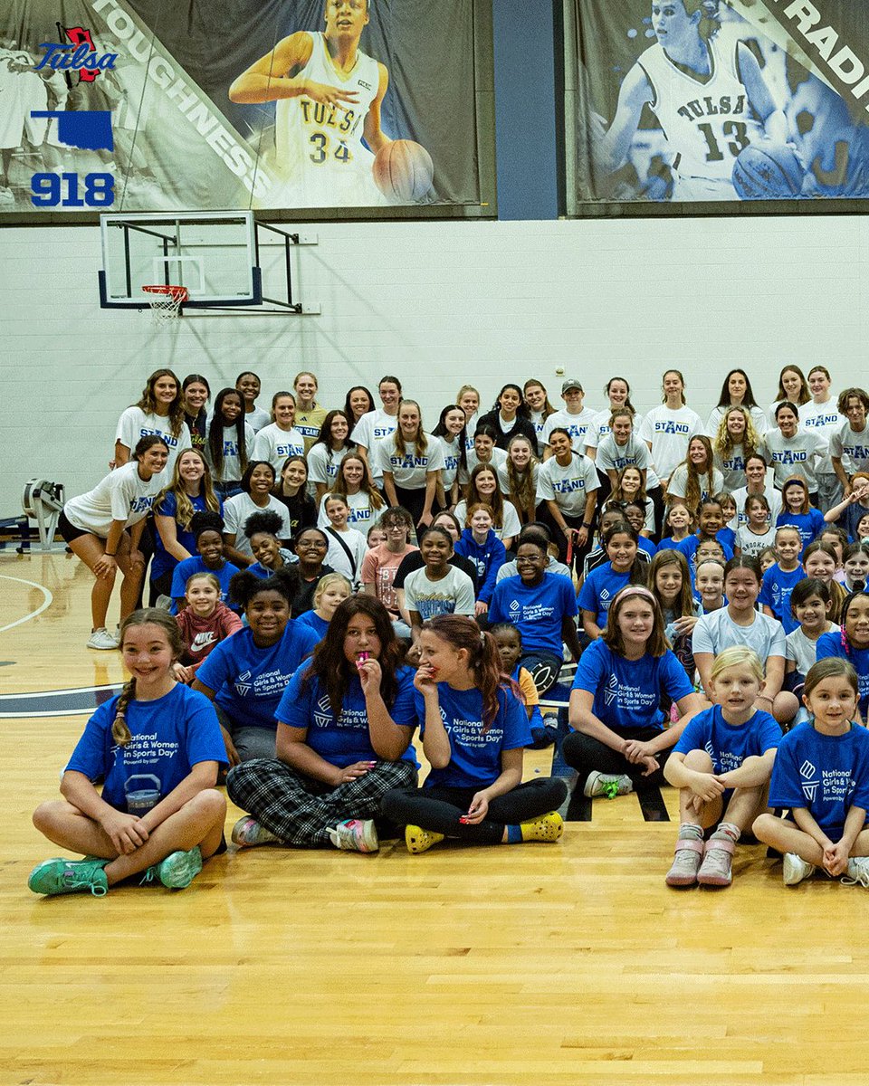 TulsaHurricane's tweet photo. Our National Girls &amp; Women in Sports Day clinic was a success! Thank you to everyone who spent the day with our incredible female athletes. 🌀

#ReignCane https://t.co/Wi6E4ligN6