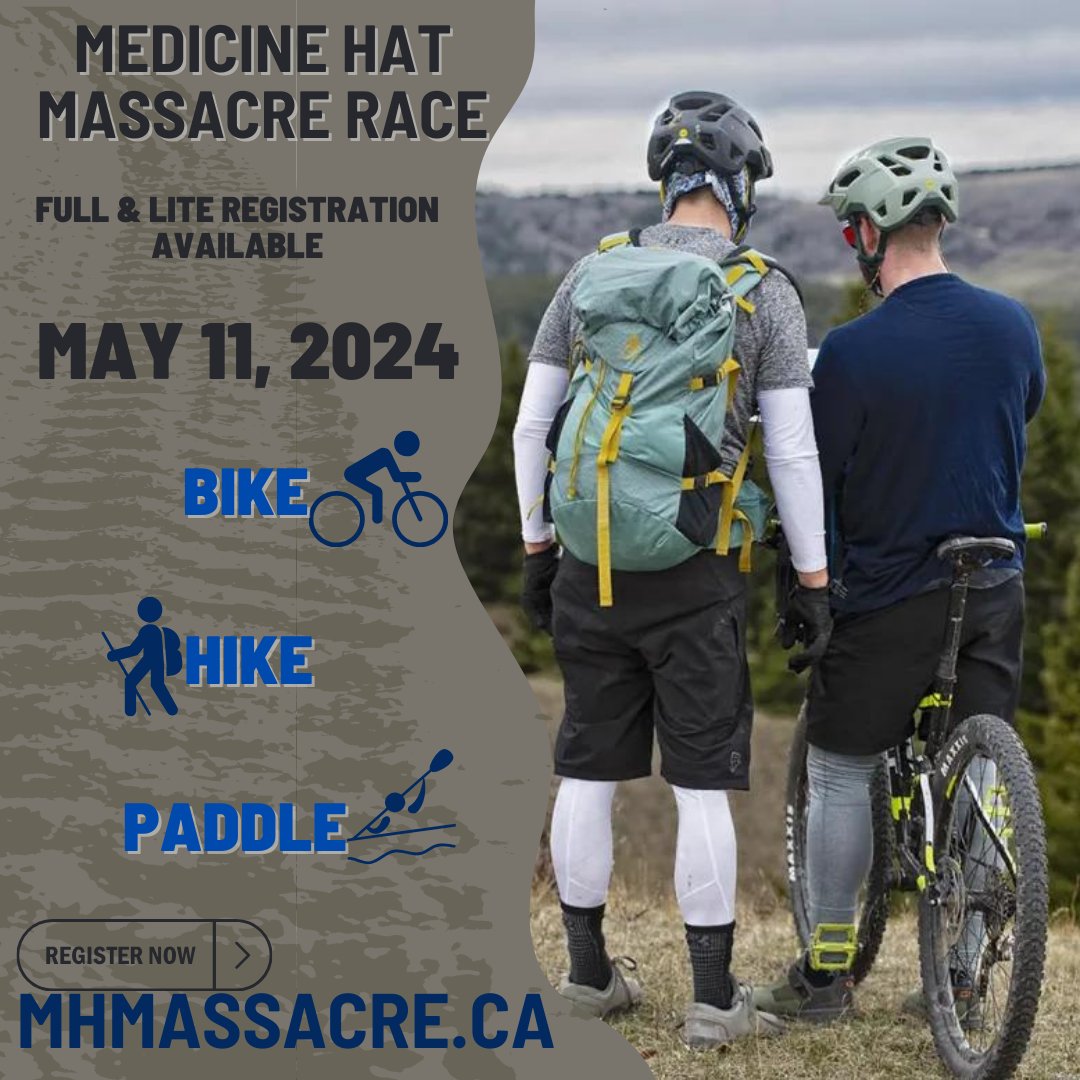 Are you ready to race? We're ready to welcome you! #medicinehatmassacre #alberta #southernalberta #cypresscounty #cypresshills #seasar #adventurerace #outdoor #adventure #ironman #triathlon #backcountry #frontcountry #mountainbiking #paddle