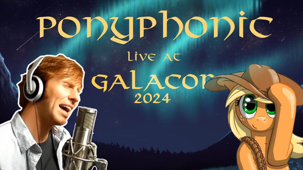 gala_con's tweet photo. Welcome with us one of the most distinctive and legendary musicians our fandom has brought to light - their music sparking two of the most popular fan animations in the process. 
Visiting their first convention ever, give it up for Ponyphonic!

All info: https://t.co/LrN8X20RVp https://t.co/qgFYR6FbKX
