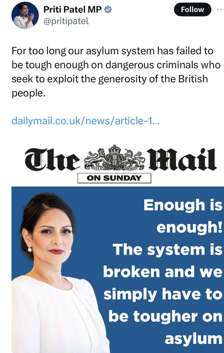 nazirafzal's tweet photo. It’s extraordinary that former Home Secretaries Patel &amp; Braverman resort to writing articles when they had the POWER to do what they say they need to do

I don’t remember a single boat before Brexit &amp; I remember they’ve been in Govt for 14 years https://t.co/hmsNWpRIvA