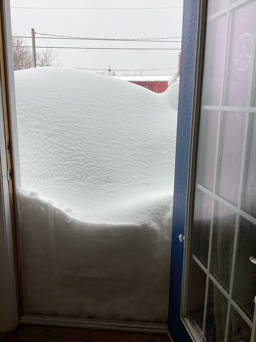 My front door. It’s still snowing.